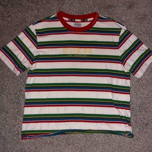 Guess Striped T-Shirt MENS MEDIUM Multi-Color